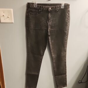 Faded Glory Dark Gray Skinny Jeans for Women